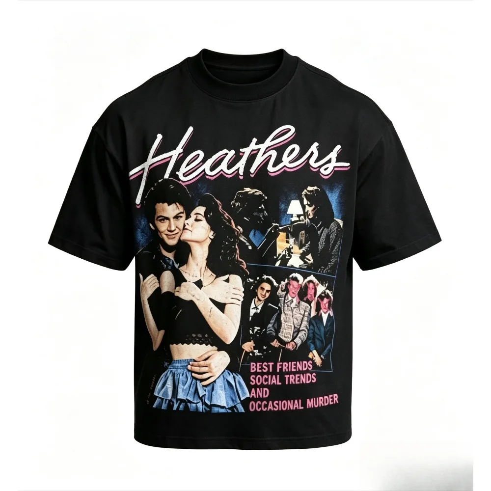 Vintage Figure Collage Graphic Print Men T‑Shirt Crew Neck Short Sleeve Loose Fit Retro Gothic Casual Streetwear Daily Tops