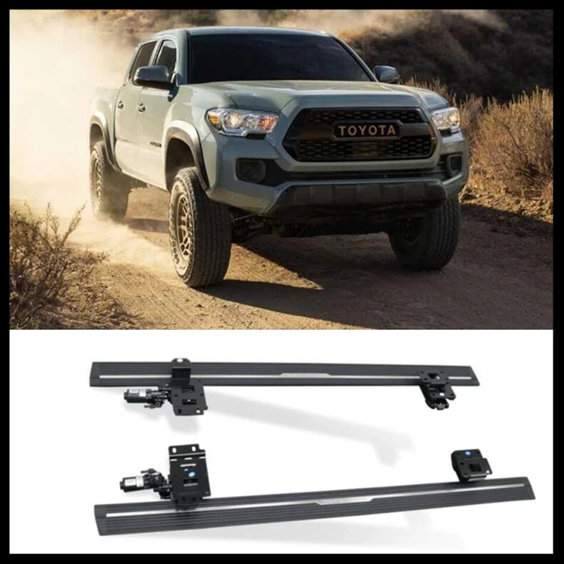 Automatic Side Step For TOYOTA Tacoma 2016-2023 Intelligent Electric Switch Door Control Running Board Nerf Bar