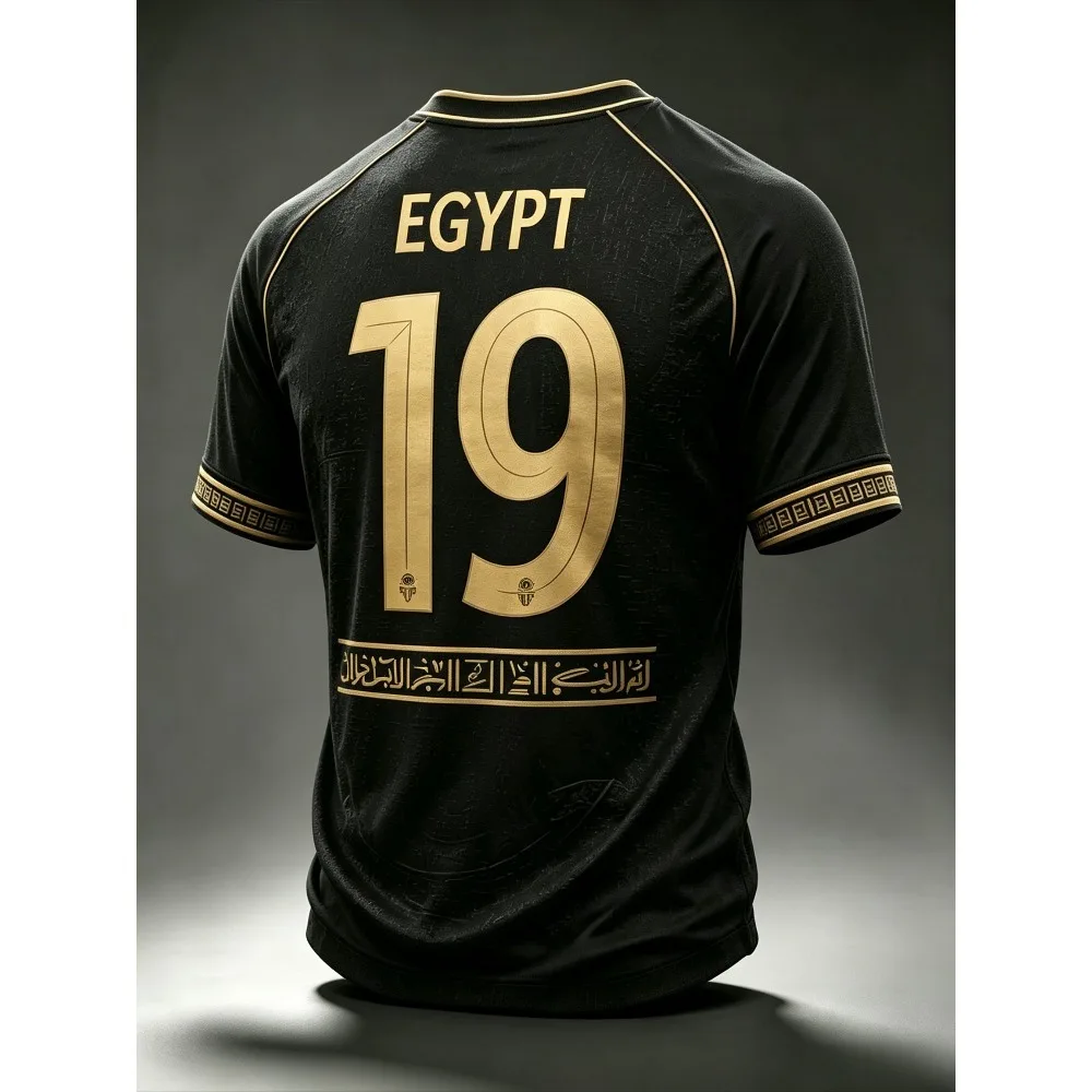 Summer Egypt National Team Raglan Football Jersey T-shirt Tops Men's Casual Tee Shirt Breathable Men Women Short Sleeves Top
