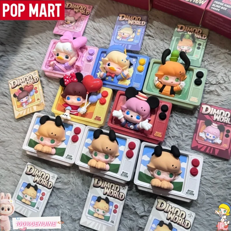 

POPMART Dimoo World × Disney Series Fridge Magnet Blind Box Kawaii Cartoon Fridge Decor Collectible Home & Office Birthday Gift