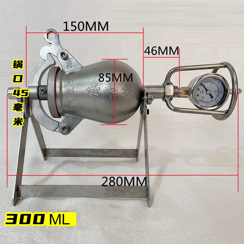 230 ml 304 automatyczna mini maszyna do popcornu ze stali nierdzewnej domowe małe garnki do popcornu staromodna ręczna maszyna do popcornu