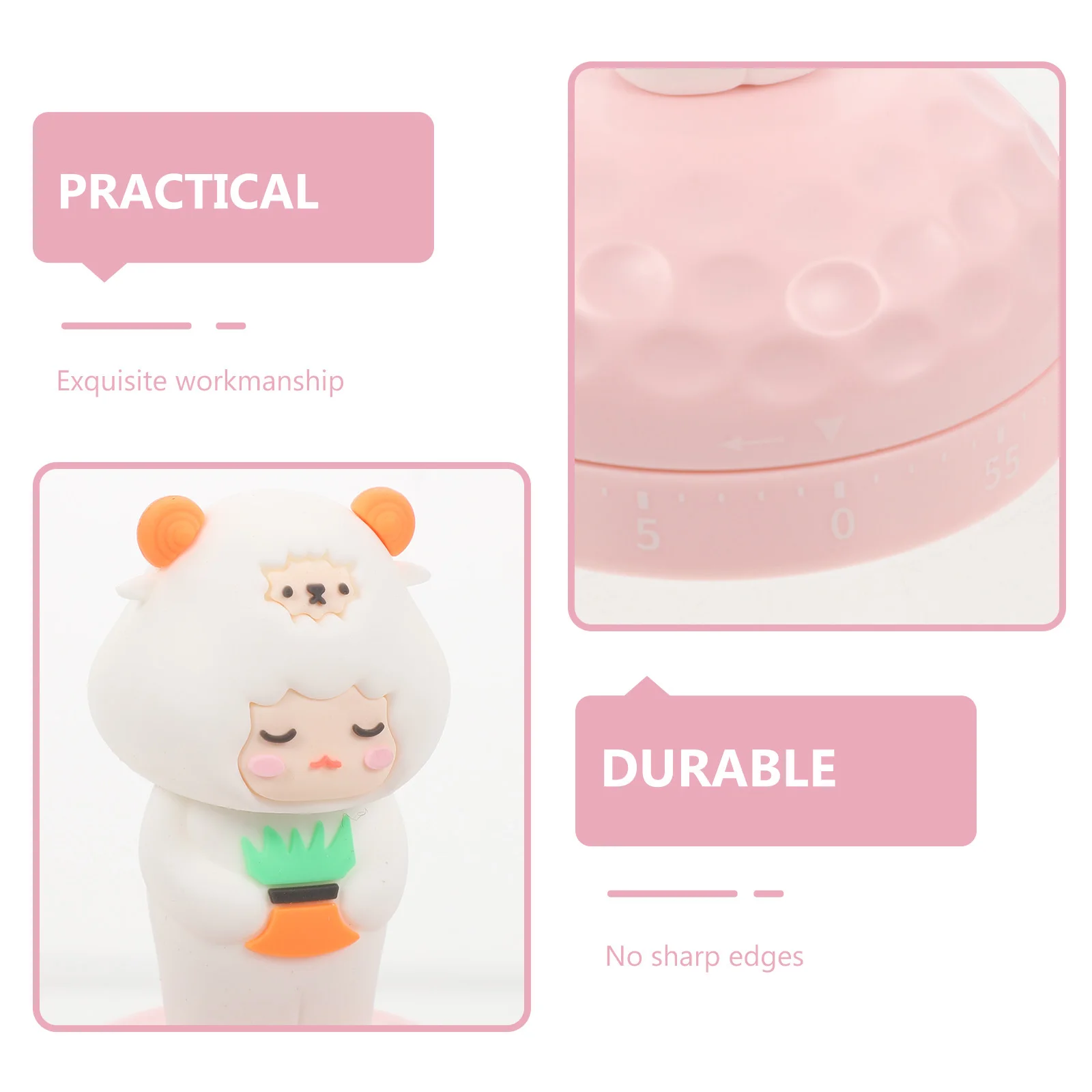 

Time Manager Timer Cute Kitchen Timers Digital Mechanical Reminder Abs Safe Facial Mask