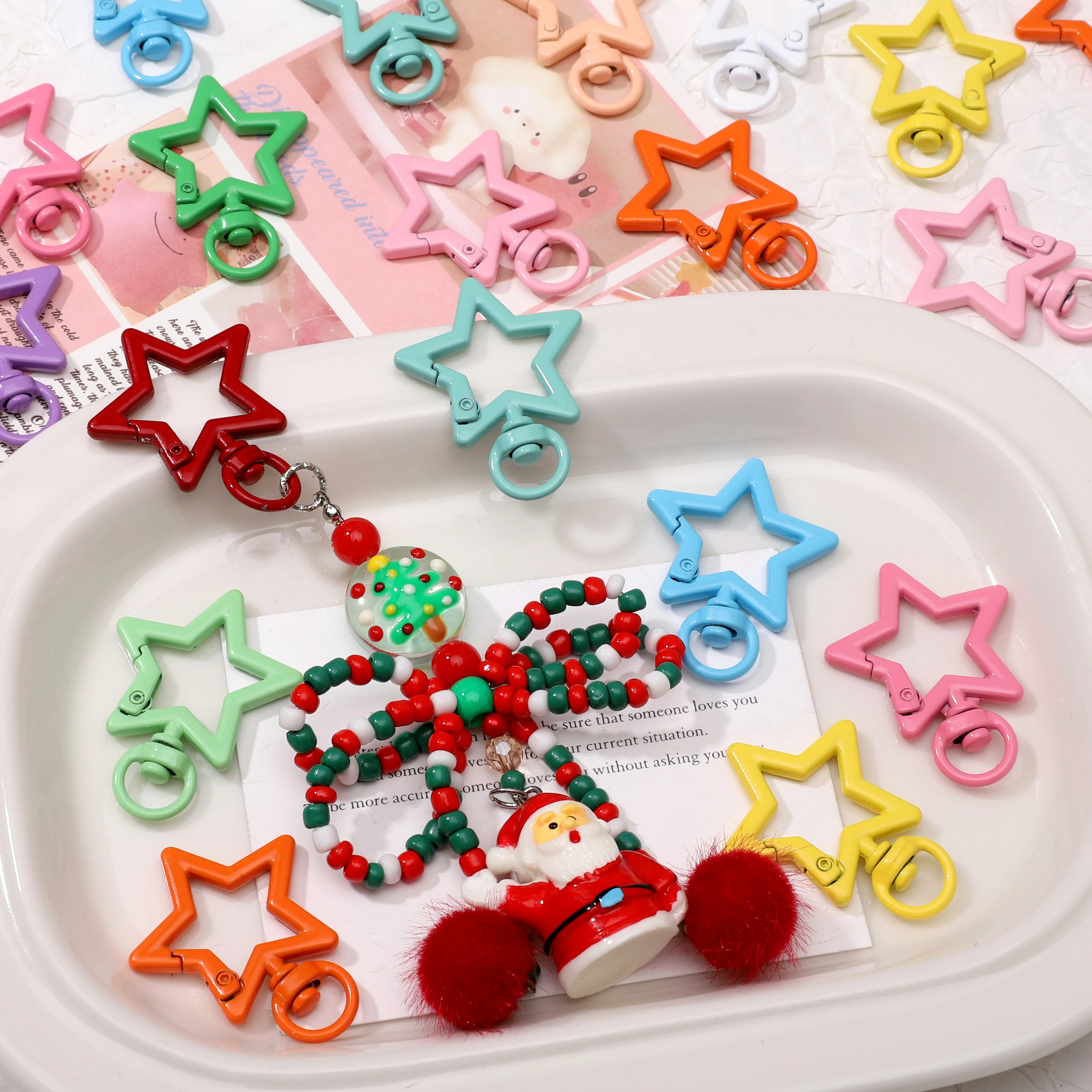 1 шт. 31x41 мм, красочный сплав, окрашенный распылением, брелок в форме звезды, металлические застежки для ювелирных изделий, сделай сам, ручная работа, подвески, фурнитура 1 шт. 31x41 мм, красочный сплав, окрашенный распылением, брелок в форме звезды, металлические застежки для ювелирных изделий, сделай сам, ручная работа, подвески, фурнитура