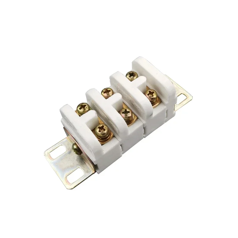 Ceramic terminal block high frequency porcelain terminal block high temperature terminal post porcelain connector porcelain seat