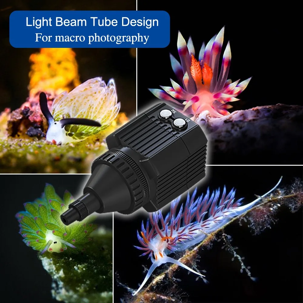 Seafrogs SL-19 Underwater Waterproof LED Fill Light Camping Video Light Diving Strobe Flash for Canon Sony Nikon Gopro Cameras