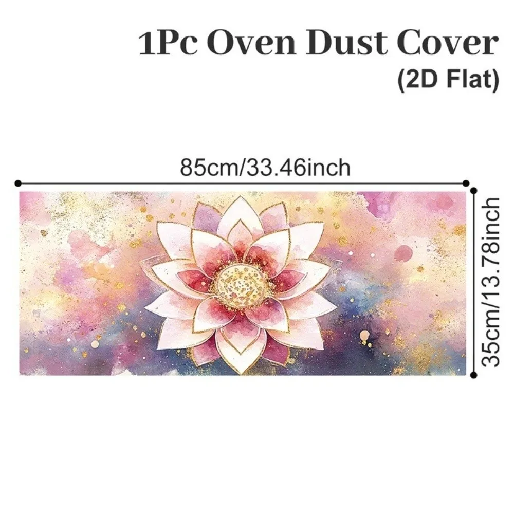 85x35cm Microwave Oven Dust Cover Oil Proof Waterproof Polyester Fabric Machine Protector Washable Protective Cover