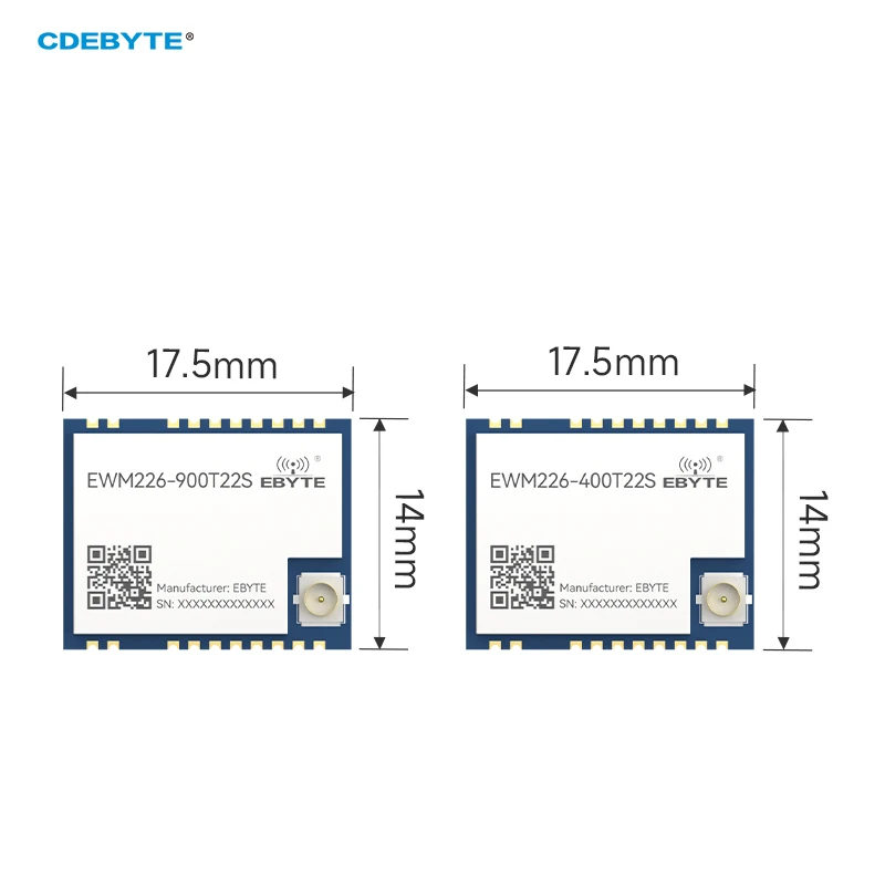 433/868/915MHz LoRa RF Wireless Module Lawn Mower CDEBYTE EWM226-400T/900T22S 5KM 22dBm URAT AT Command Small Size SMD Module