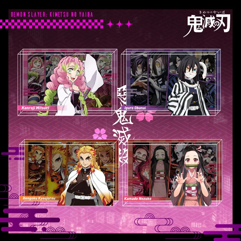 Demon Slayer Kimetsu No Yaiba "azulejo acrílico de cristal transparente Kamado Tanjirou Kamado Nezuko adorno tridimensional de escritorio