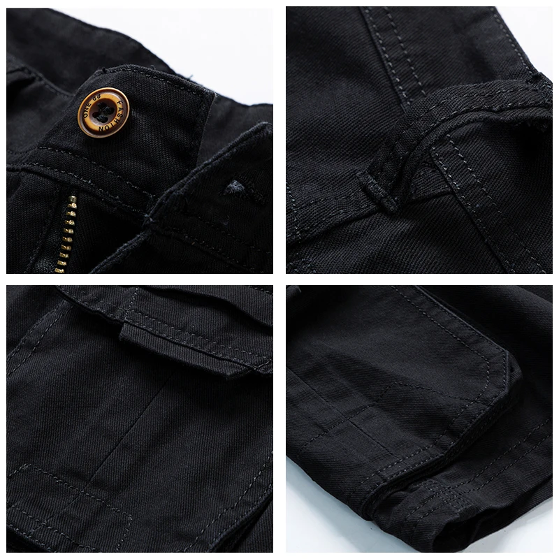 Men Summer 100% Cotton Cargo Shorts Comfort Breathable Leisure Street Short Pants New Solid Color Outdoors Sports Shorts Men - Image 6