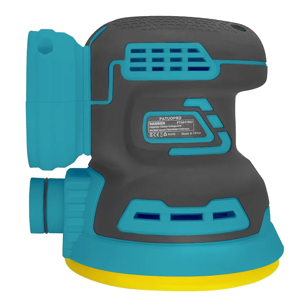 PATUOPRO 125mm Brushless Random Orbital Electric Sander 3-Speed Wood Polisher Grinding Sanding Machine For Makita 18V Battery