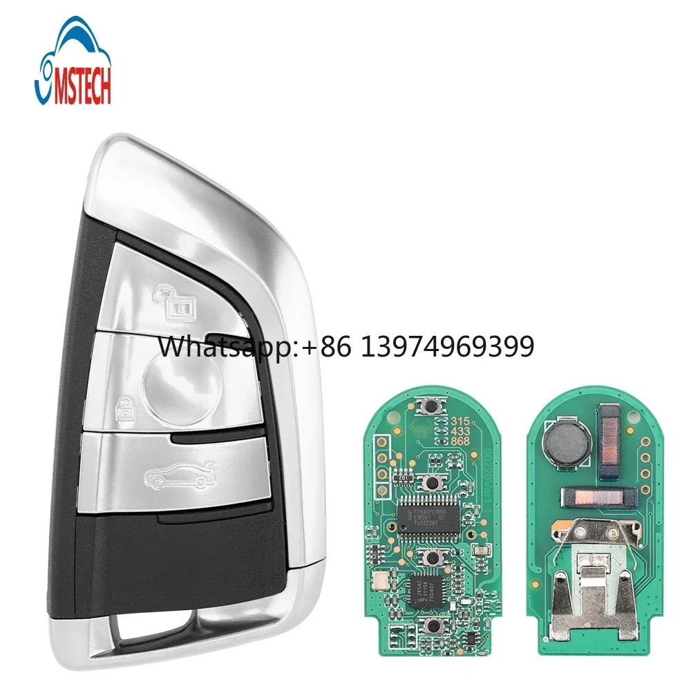 MS 3Buttons for BMW 2014-2019 FEM BDC 868MHZ Replacement Remote Car Key Factory Keyless Remote Blank Vehicle Fob