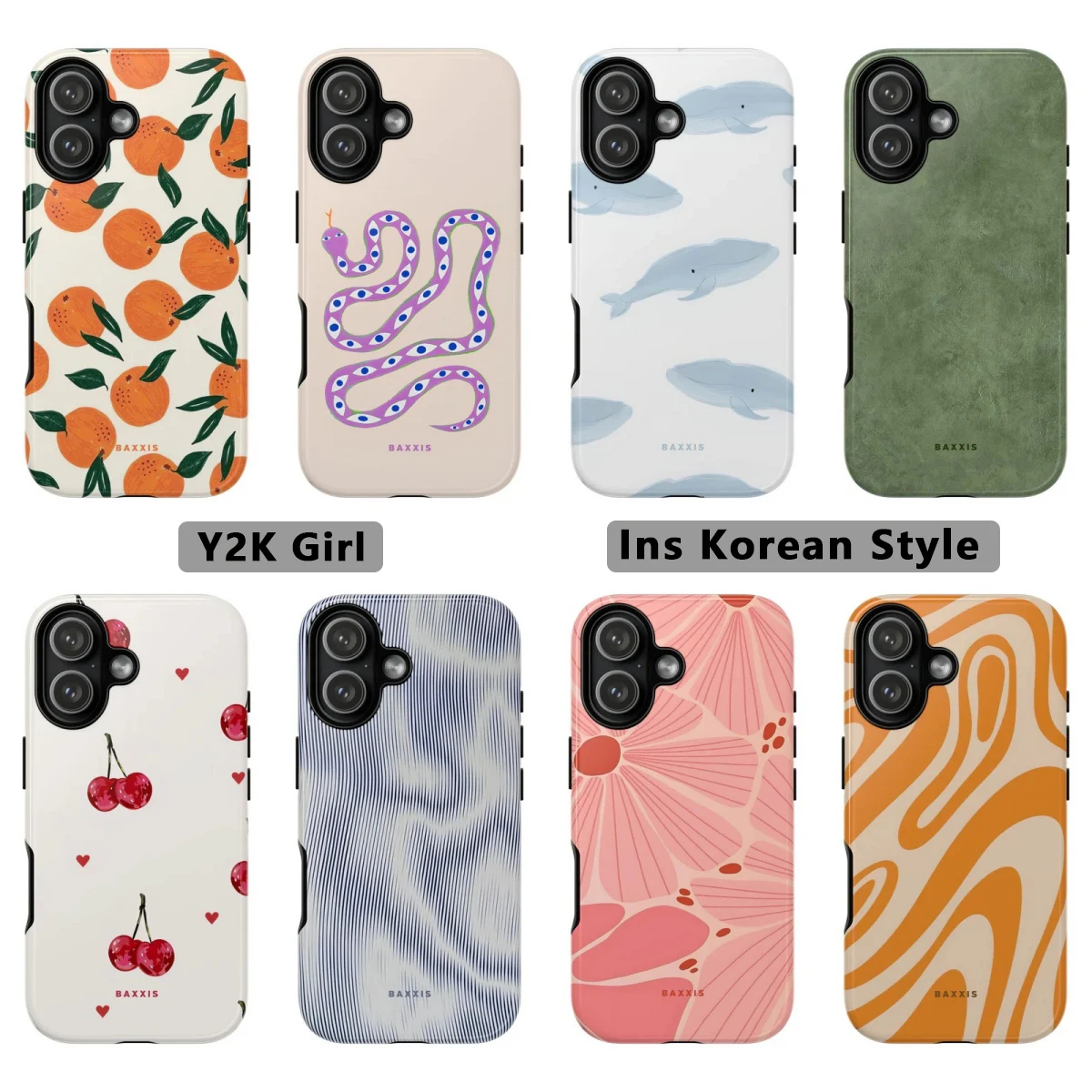 Clmj Art Flowers Phone Case For Samsung Galaxy A56 A36 A26 S26 S25 S24 S23 S20FE Ultra Plus 4G 5G Luxury Double-layer Back Cover