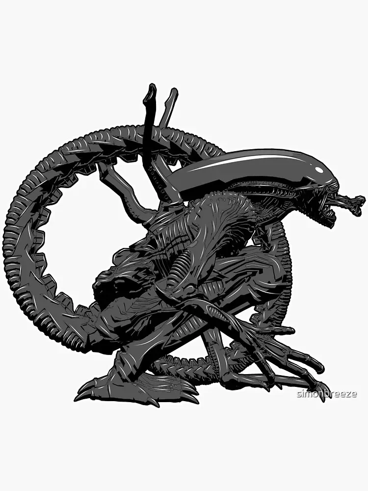 Alien Sticker Phone Bumper Guitar Truck Window Anti Scratch Exterior Parts Exterior Decal Decor view 4