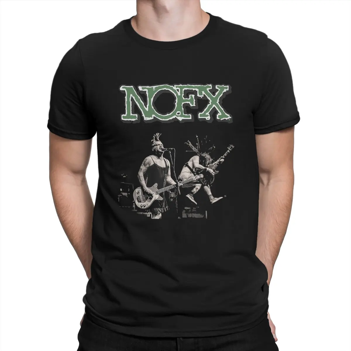 Punk Concert Man\'s TShirt NOFX O Neck Short Sleeve 100% Cotton T Shirt Humor Top Quality Gift Idea