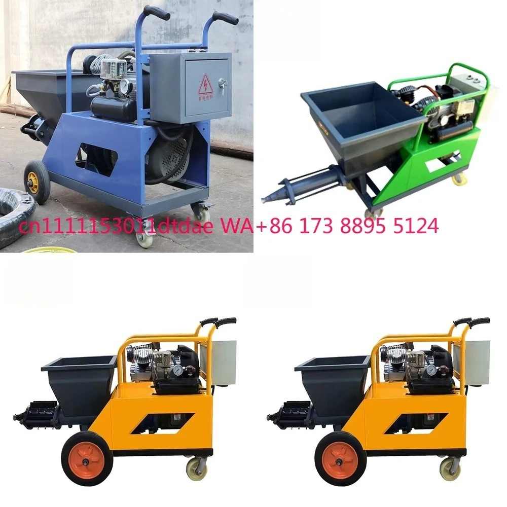 

Wall Cement Spray Plaster Pump Mortar Sprayer Coating Machine for Concrete Masonry Brickwork Rendering Application with 20m