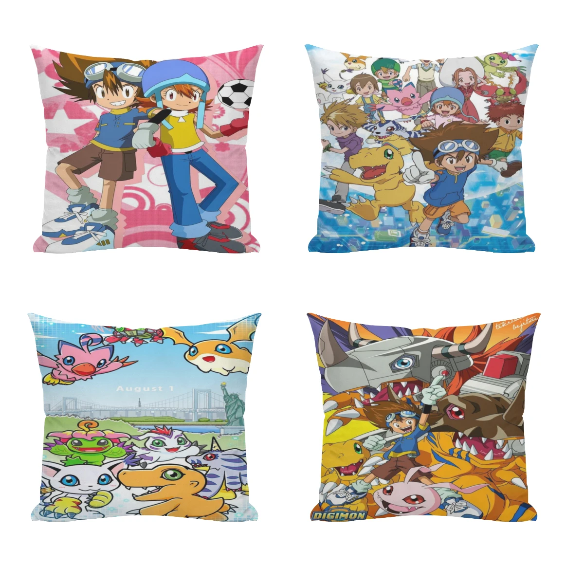 Digimon Cushion Office Classroom Chair Cushion Couch Pillow Bedroom Floor Winter Thick