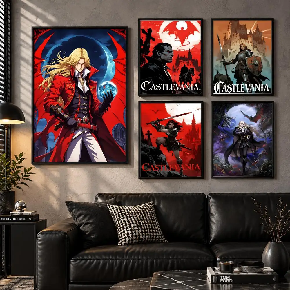 Classic Graphic Visual Anime Art Illustration Castlevania Poster Modern Wall Art Bedroom Living Room Print Unframed