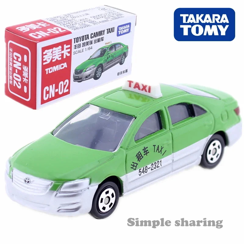 Tomica CN-02 Toyota Camry Taxi Takara Tomie 1/64 Auto Automotoren Voertuig Diecast Metalen Model Nieuw Speelgoed Collectie Cadeau