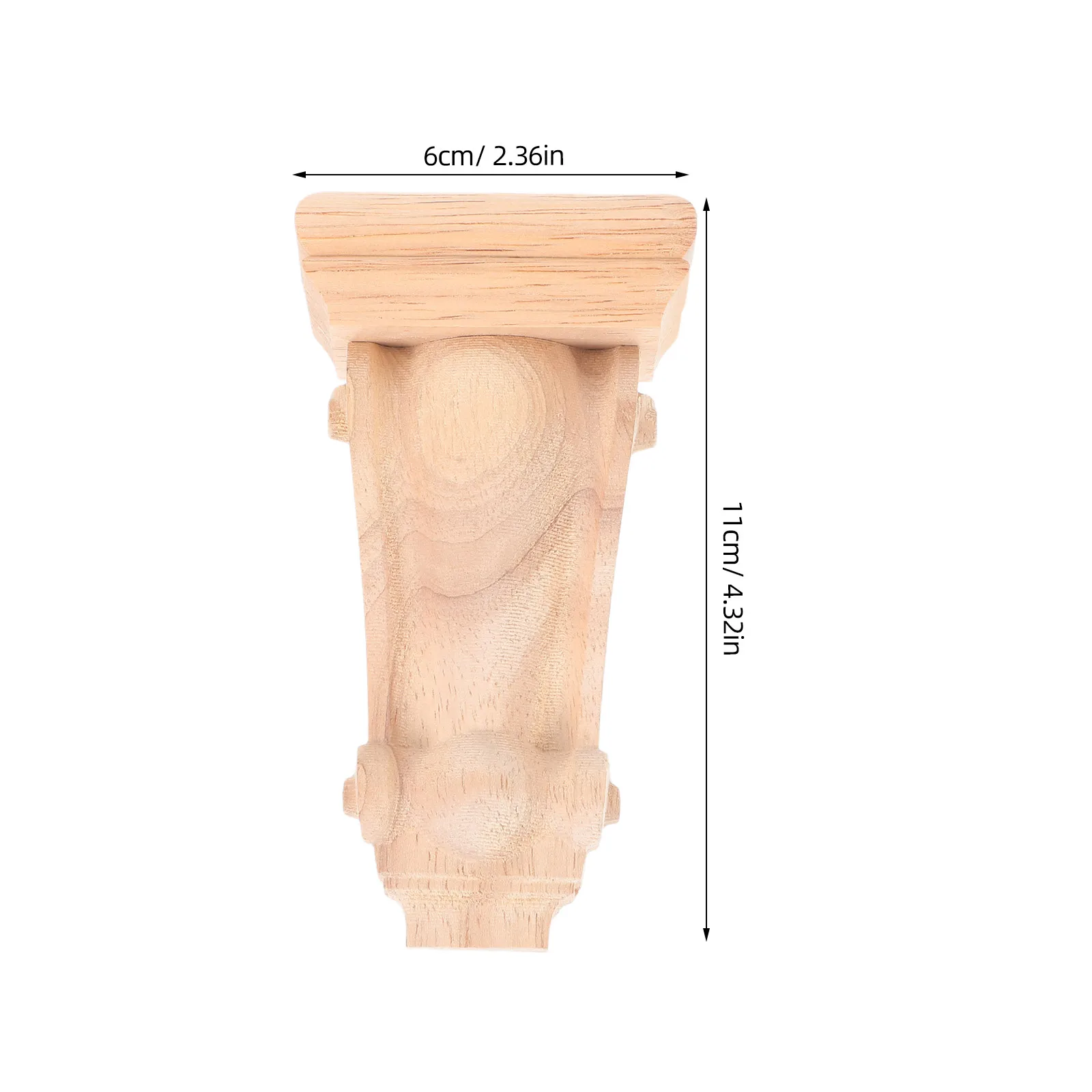 دعامة رف جدارية عتيقة من الخشب الصلب المنحوت مع تصميم أوروبي كلاسيكي لتزيين المطاعم والمكتب المنزلي