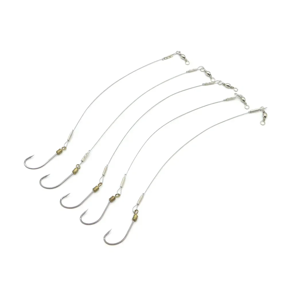 Рыболовные крючки со стальной леской, с крючком