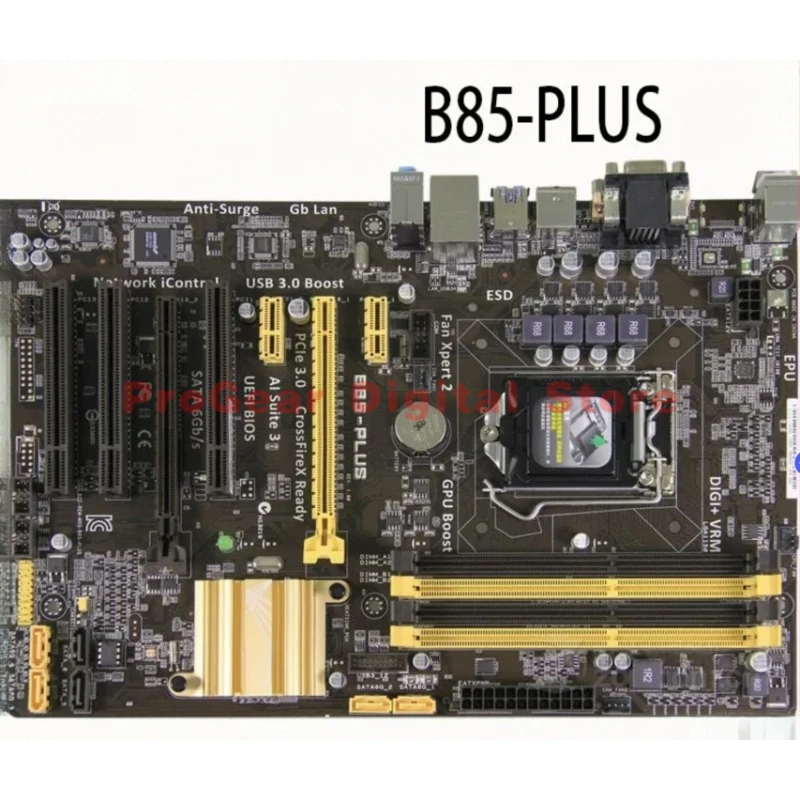 

Подходит для материнских плат ASUS B85-PLUS / B85-A R2.0 LGA 1150 ATX DDR3. Поддерживает процессоры Intel 4-го поколения i7/i5/i3 и Xeon E3 v3.