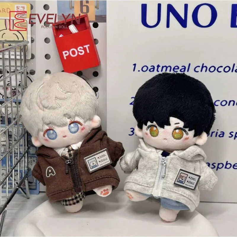

Evelyn 10CM Clothes Hoodies Coat Pants Tie Shirt Vest For 1/12 BJD Dolls Top For 1/11 1/12 OB11 Cotton Stuffed Doll No Doll