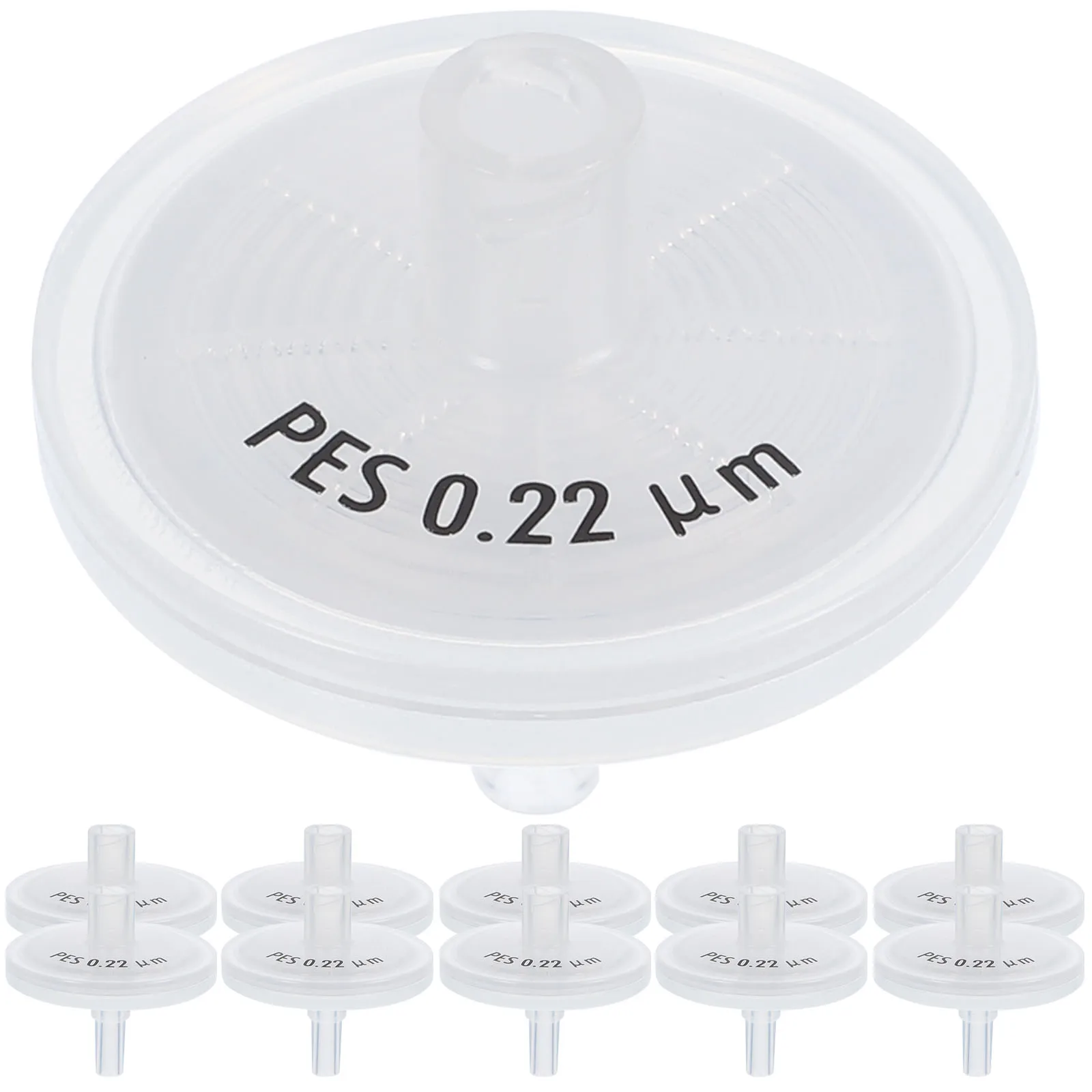 

25 pcs Syringe Filter Needle Disposable Membrane 0.22um Nylon Hydrophilic High Flow Semiconductor Beverage Chemical