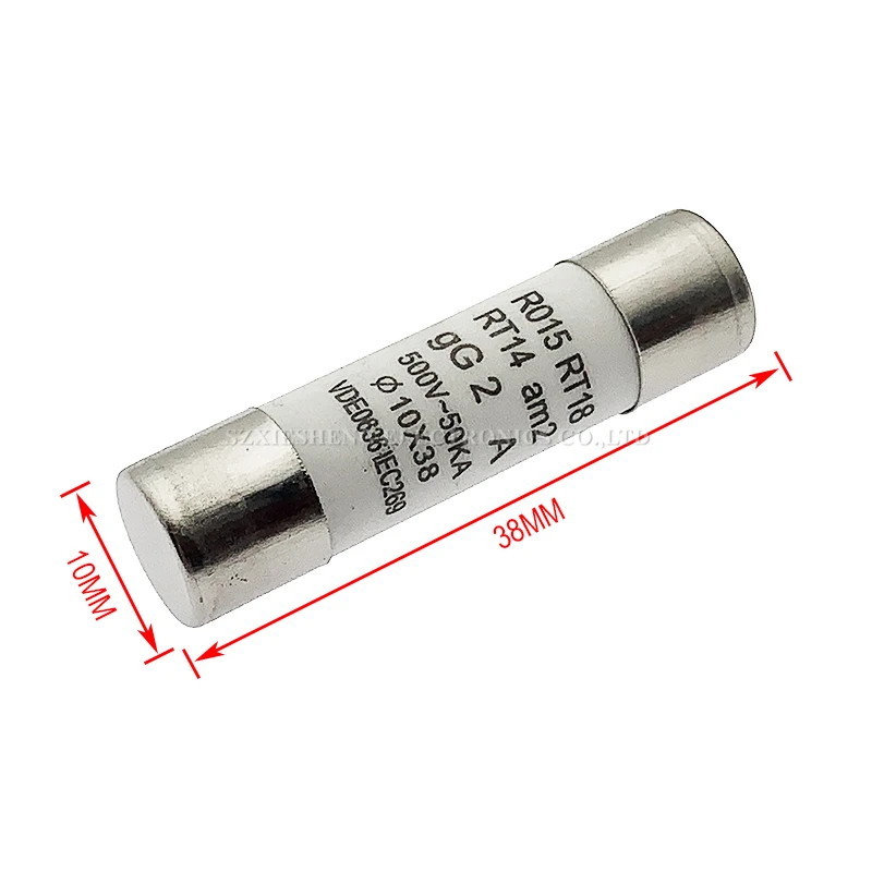 1Set RT18-32X AC 500V~690V 32A 1 Pole 10x38MM DIN Rail Mounting Fuse Holder Base With LCD LED Light & RO15 Ceramic Fuse 0.5A-32A