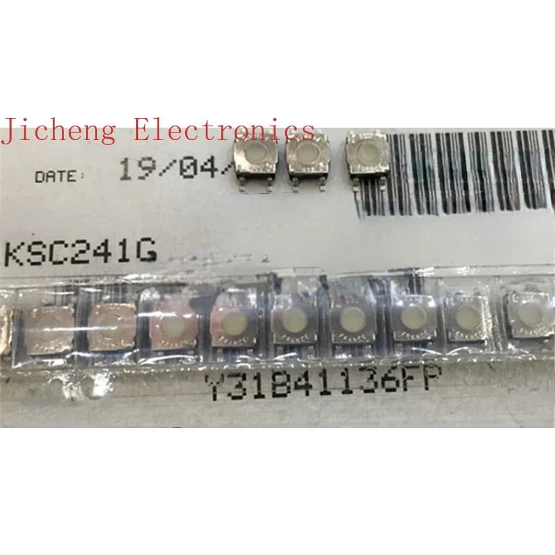 10PCS KSC241G Imported French 6*6*3.5 Patch 4-pin Touch Switch Waterproof And Dustproof Soft Silicone Button Switch.