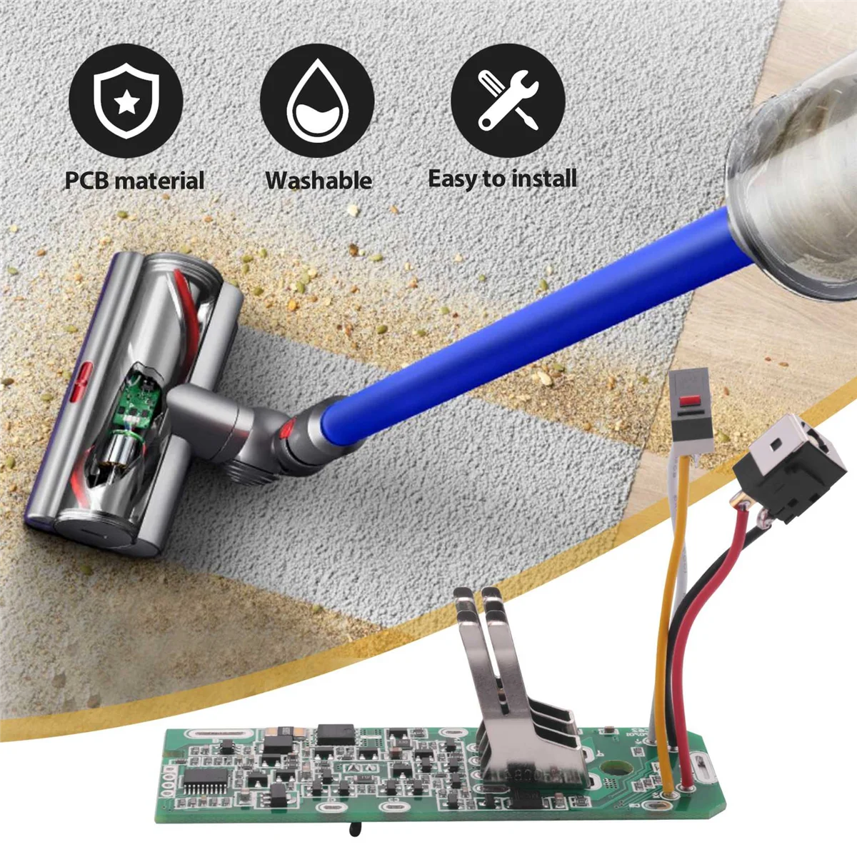 Carte de protection PCB de charge de batterie pour aspirateur Dyson Ion Eddie, 21.6V, V6, V7