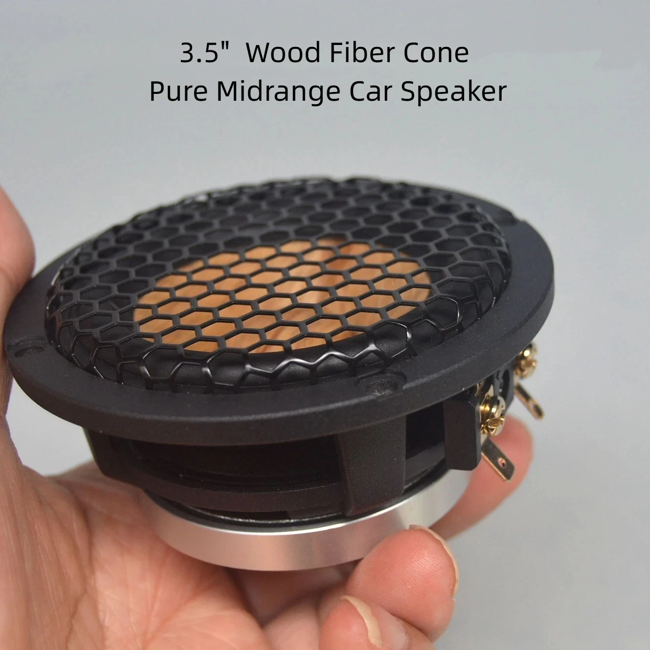 

1PC GHXAMP 3.5" 91mm Wood Fiber Cone Pure Midrange Car Speaker – DSP 3-Way Active Upgrade & 3" Center Midrange 4ohm 30W Qts0.752