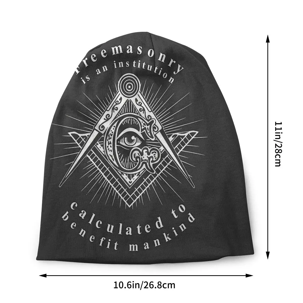 Bonnet Hats Freemason Men Women's Masonic Lodge 2B1 Ask1 Square Compass Mason Symbol Eyes Thin Cap Hip Hop Skullies Beanies Caps