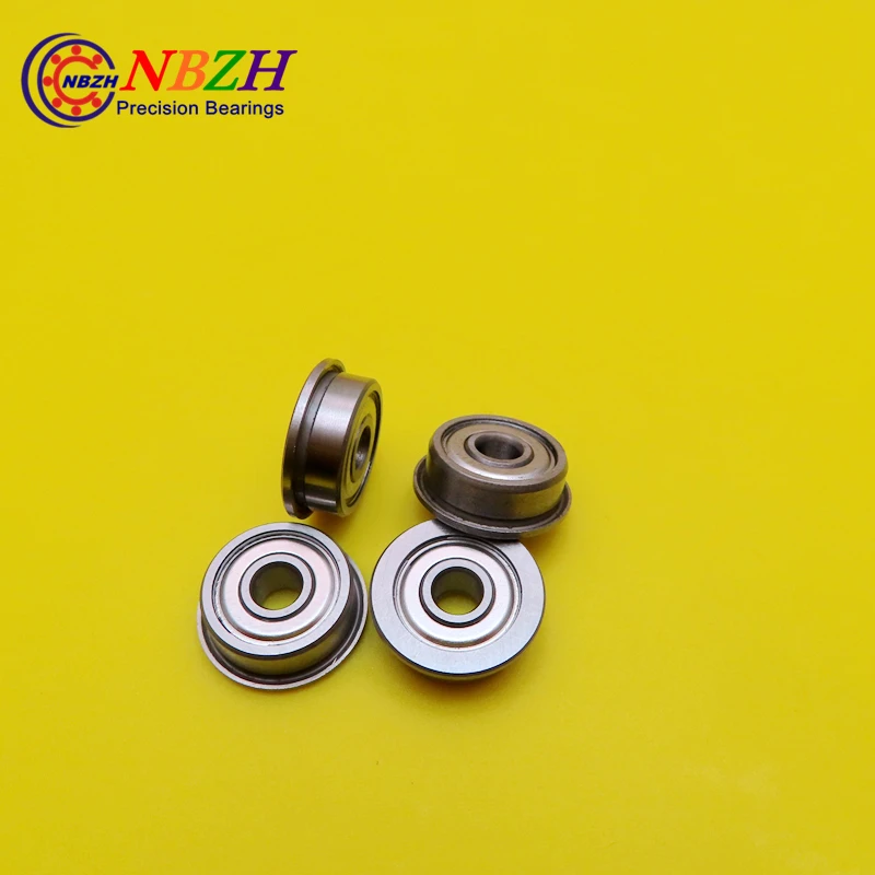 10 Pcs/Lot SF624ZZ Stainless steel Flange Bushing Ball Bearings SF624 -2Z 4*13*5 mm for 3D printer Free Shipping