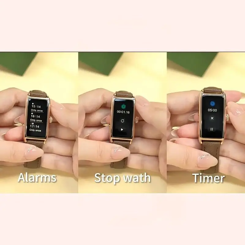 女性向けファッションスポーツスマートウォッチ、BT通話、情報表示、心拍数、血中酸素モニター、生理周期、スポーツスマートバンド