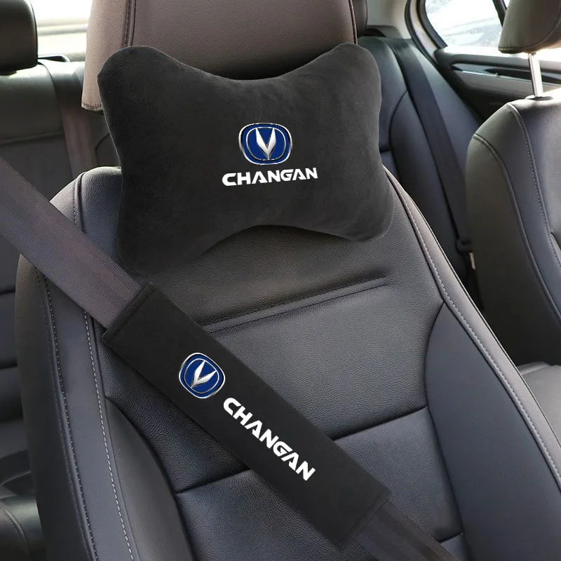 Car Headrest Neck Pillow Seat Belt Shoulder Pad Fit For Changan CX70 CS95 CS55 CS75 Plus CS35 Filter Bunper CS15 Alsvin 2022 Hun