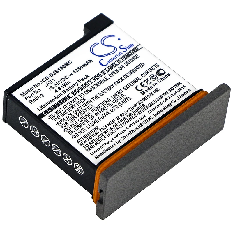 

Replacement Battery for DJI Osmo Action AB1 3.85V/mA