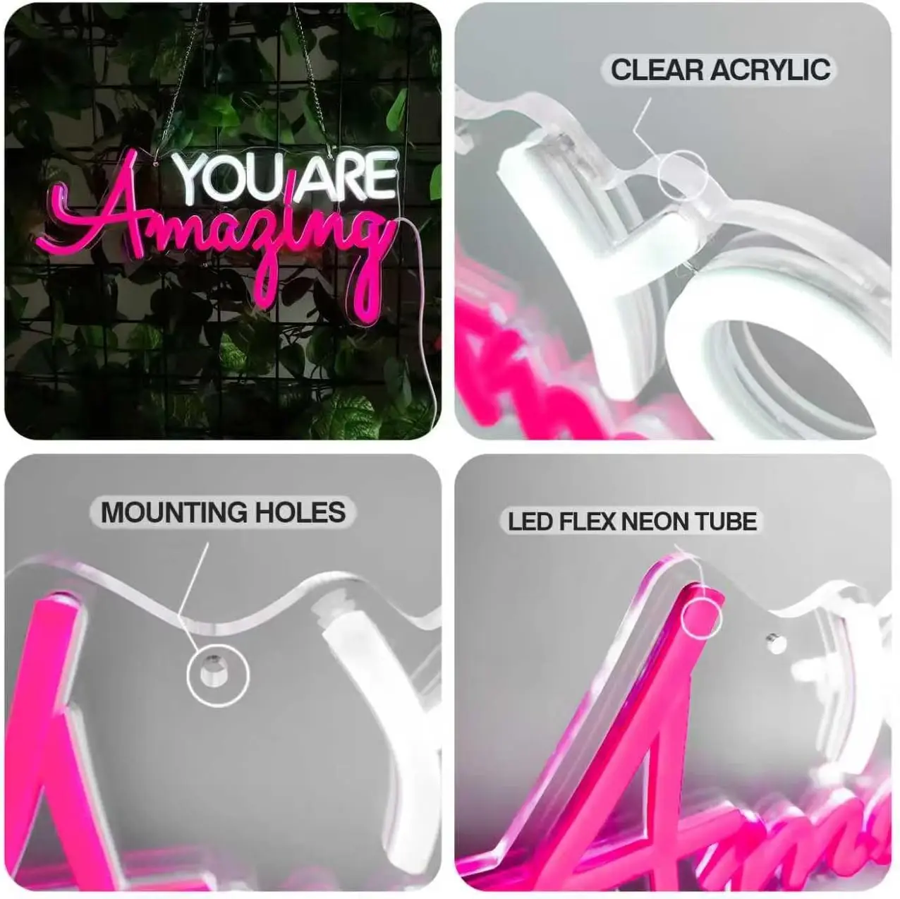 Custom Neon Sign,  Neon Light Personalized Gifts, Neon Name Sign Customizable for Wedding Birthday Party Bar Business 10