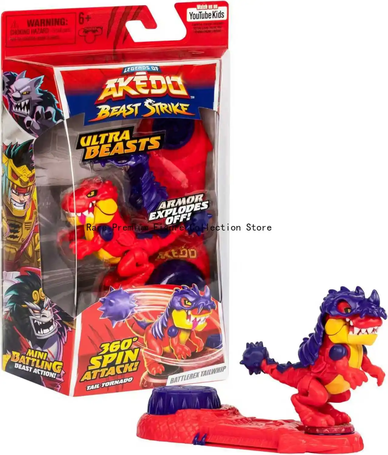 

Akedo Thunder Fist Arcade Legends Battle Toys - Red Dragon & Beast Wolf Ultimate Versions, Sound-Activated Fighting Toys