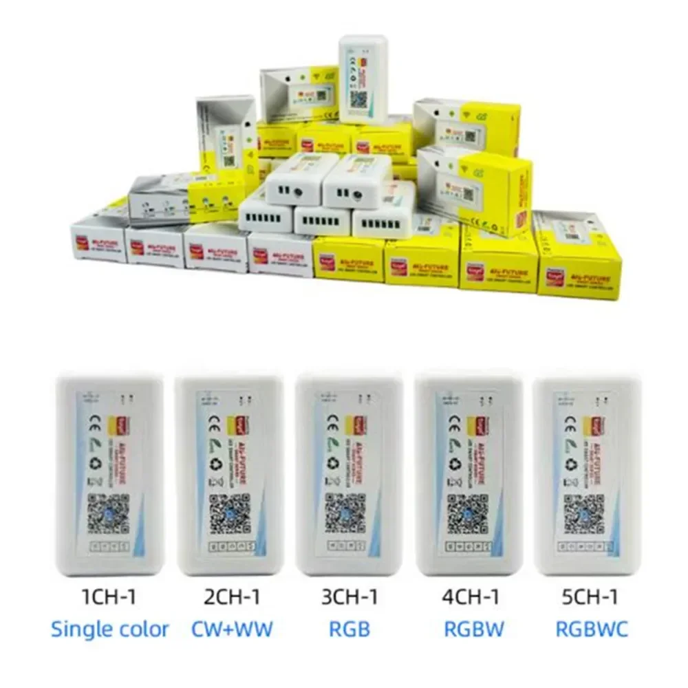 DC5-24V Led Smart Controller Tuya Wifi Wireless Single Color/CCT/RGB/RGBW/RGBCCT Voice Control For 2835 5050 led Strip Light