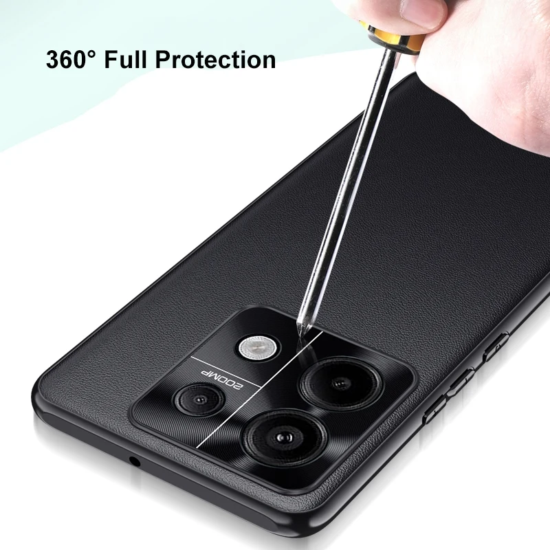 Luxury PU Leather Case For Xiaomi Redmi Note 13 Pro+ 5G Cover Matte Silicone Protection Phone Case For Redmi Note 13 Pro Plus