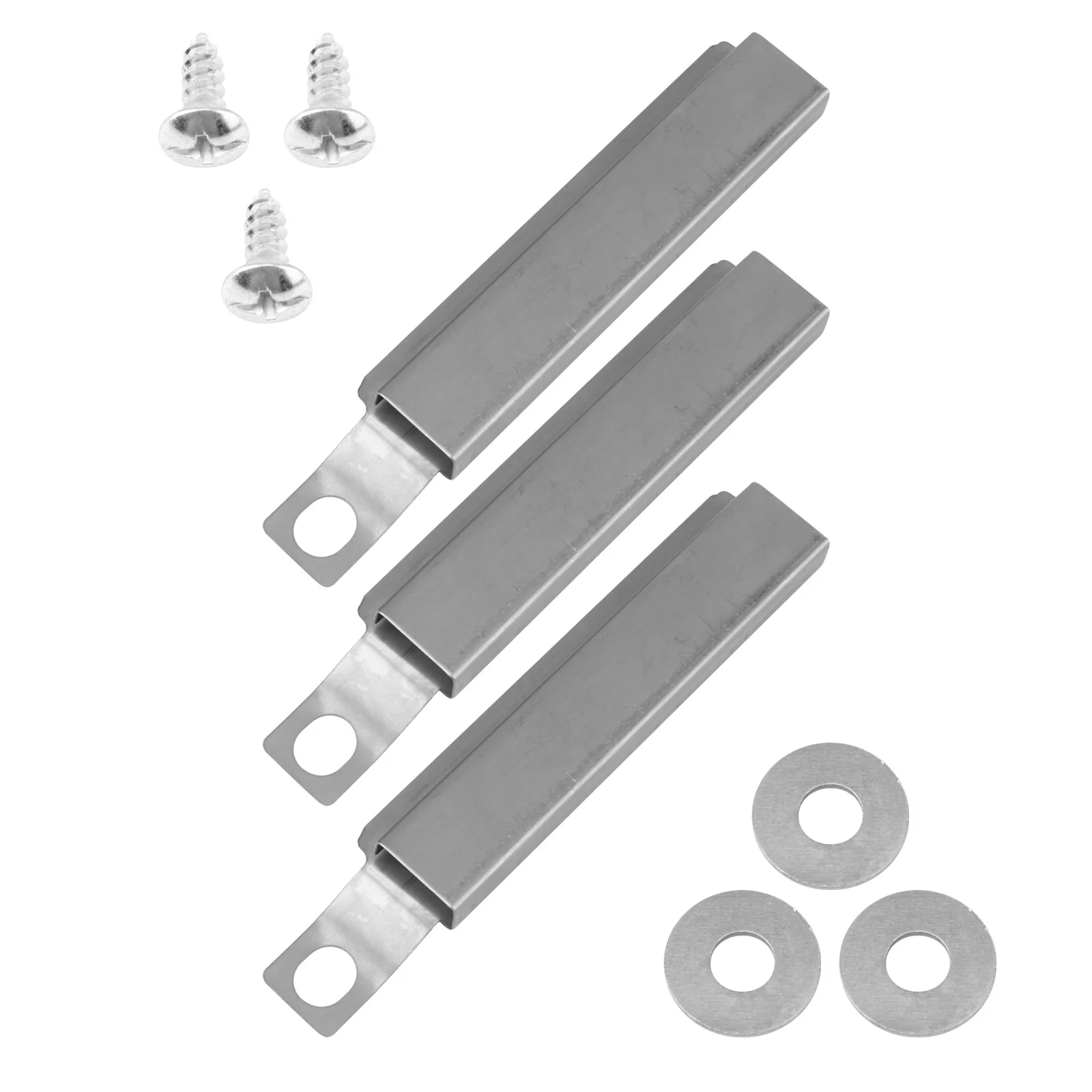 

1Set Bbq Grill Tube Adjustable Stainless Steel Burner Channel Replacement for Gas Grill Telescopic Design