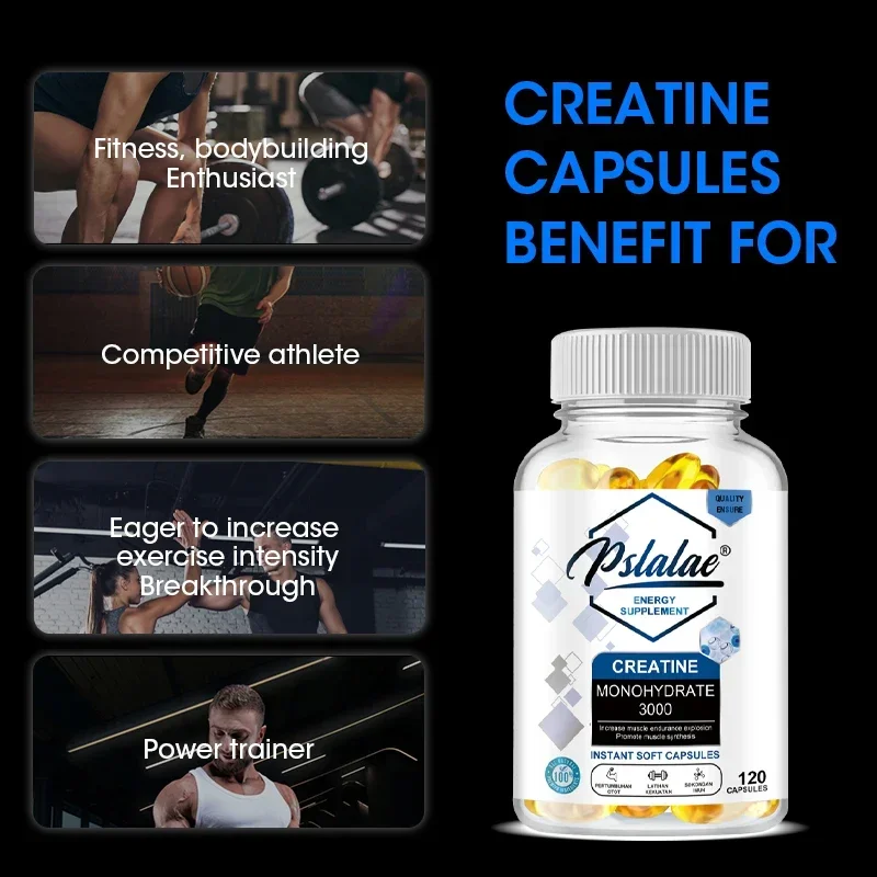 Creatine Monohydrate - Enhances Muscle Strength and Performance, Improves Endurance