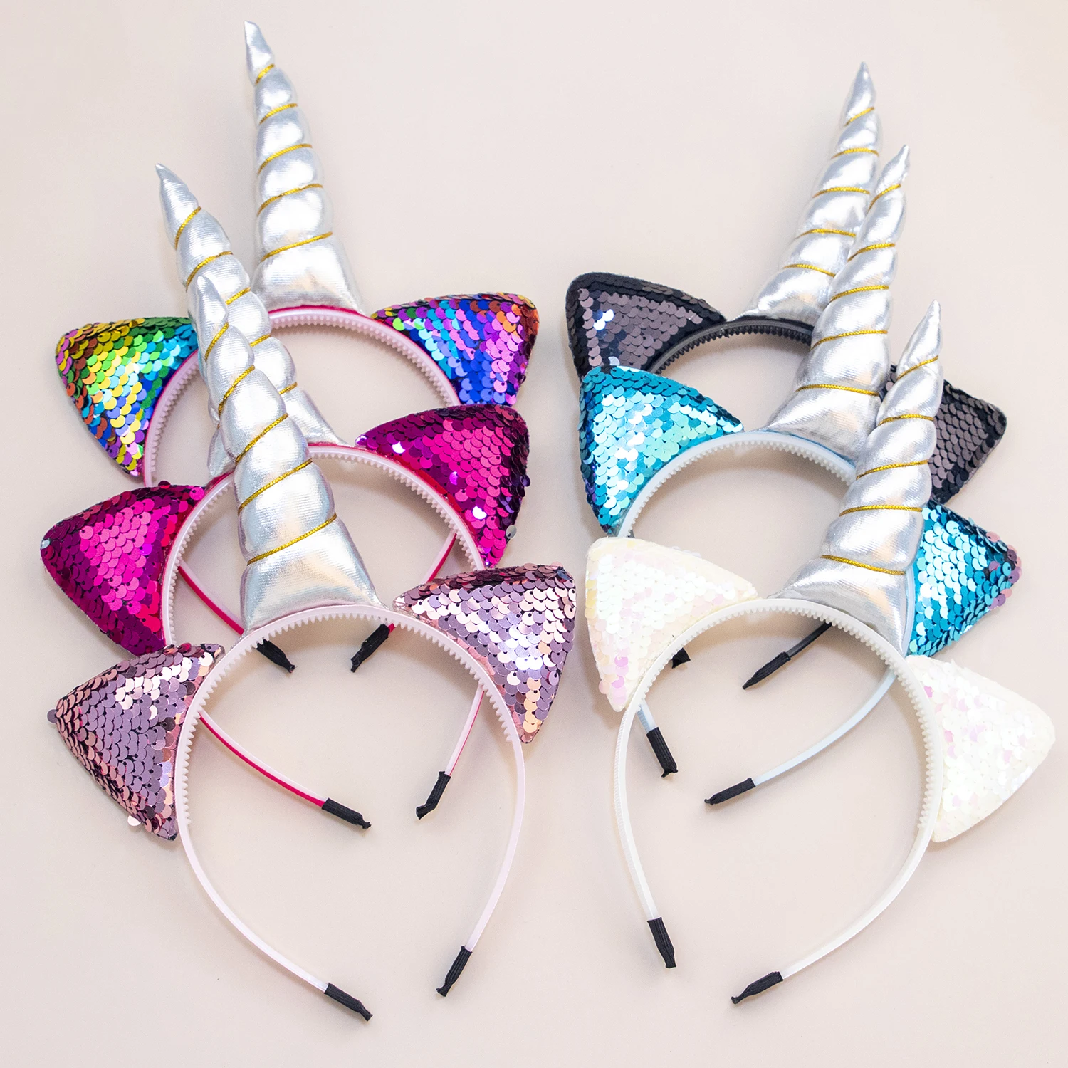 1PC New Cute Women Kids Cat Ears Headband Sweet Girls Unicorn Horn Hair Band Birthday Unicorn Party Headwear