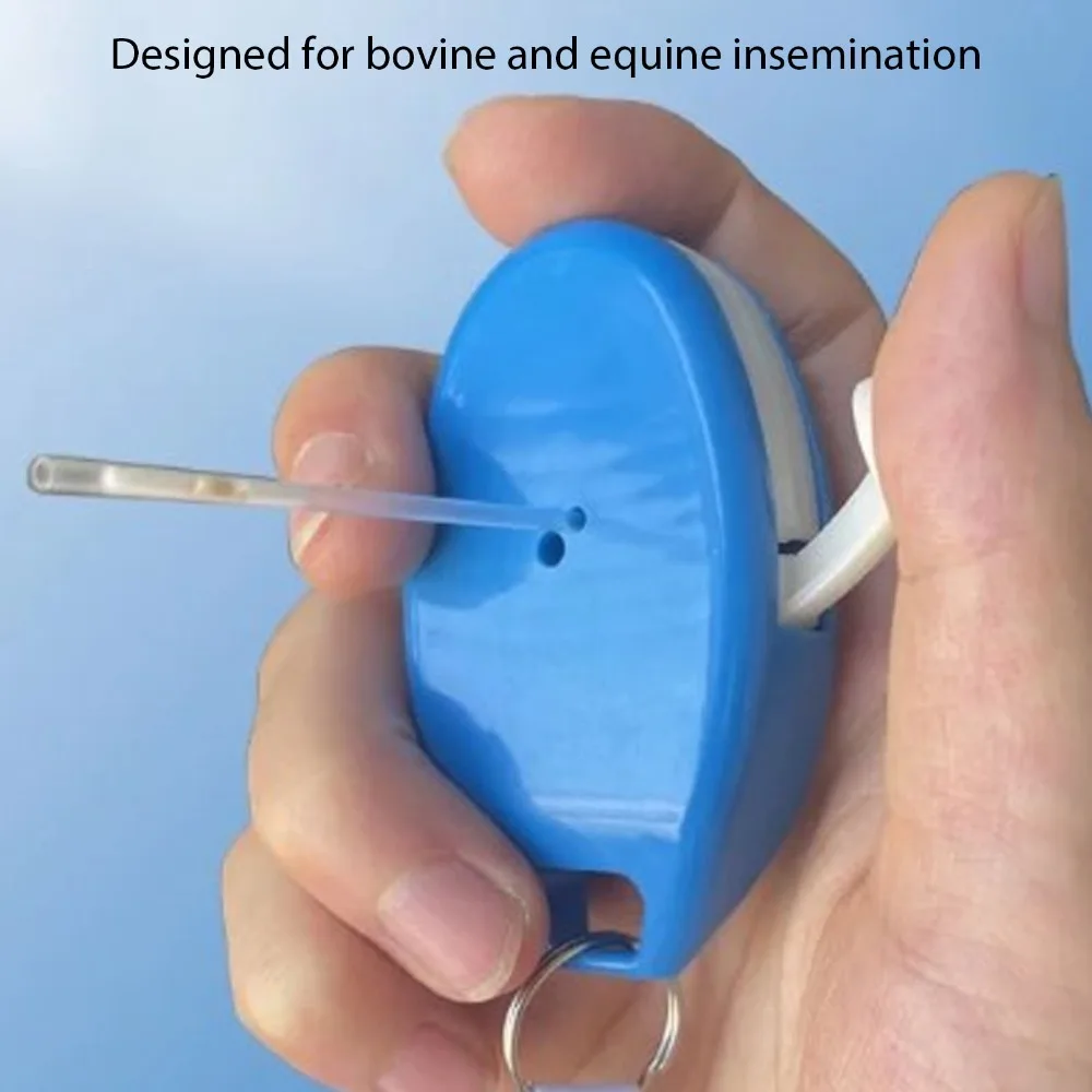 High Accuracy Semen Straw Cutter ABS Ergonomic Design Artificial Insemination Cutter Blue Portable Tube Scissors Cutter