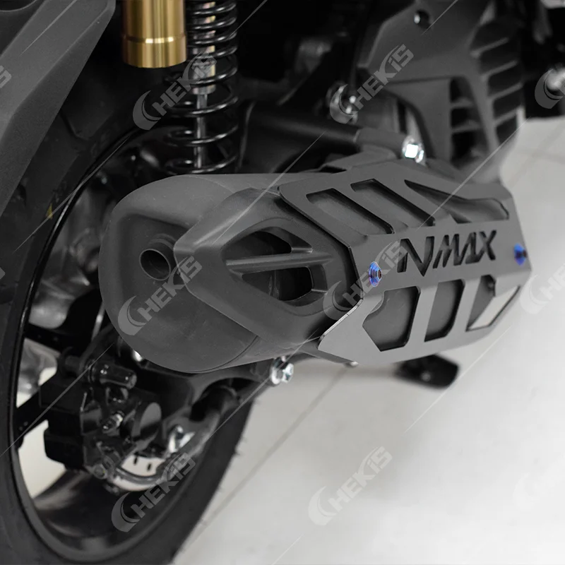 Chekis nadaje się do motocykli Yamaha 2020-2024 Nmax125/155/160 Nmax Turbo Neo Akcesoria do modyfikacji Osłona rury wydechowej Osłona rury wydechowej Metalowa osłona zewnętrzna ochronna — zdjęcie 5