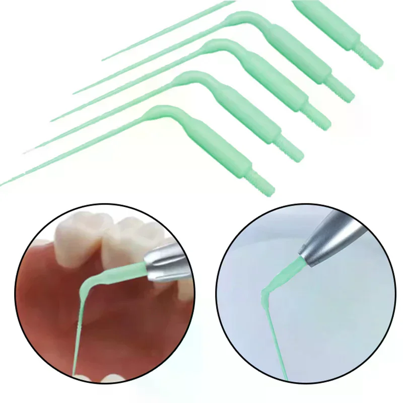 10Pcs Dental Endo IrrigatIon Tip Dental Root Canal IrrigatIon Tip 22/28mm Plastic Sonic Powered Tips Air Scaler Handpiece Dental