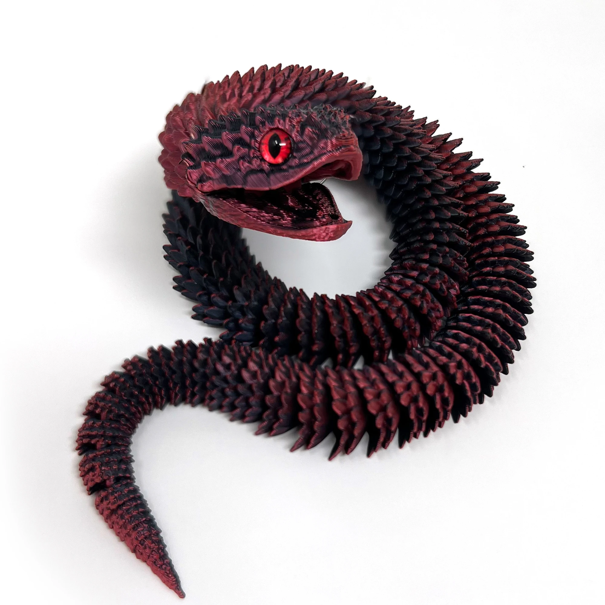 60cm 3D Printed Snake Toys Funny Printed Animals Christmas New Year Craft Ornament Simulation Animal Home Desktop Ornament