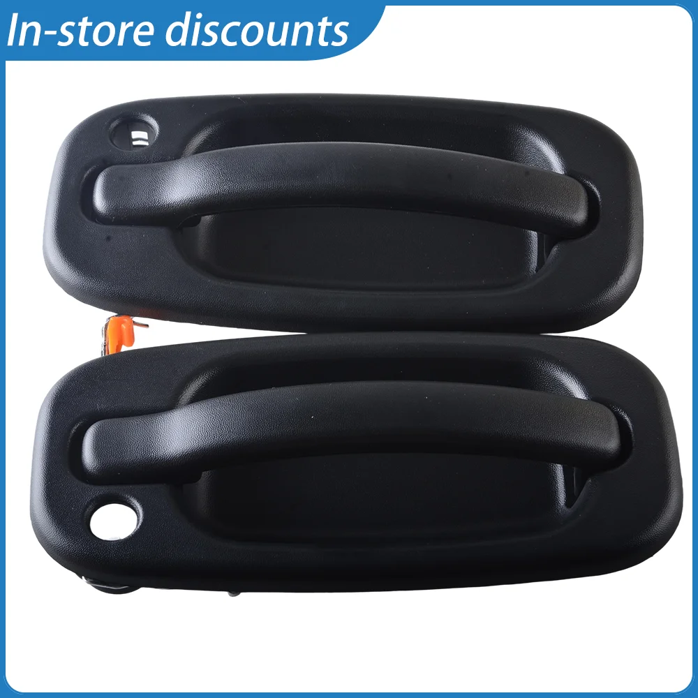 Outer Door Handle Pair Adapted to Tahoe, Avalanche, Suburban & GMC Sierra, Yukon & Cadillac 1999-2007 OEM 15034985,15034986