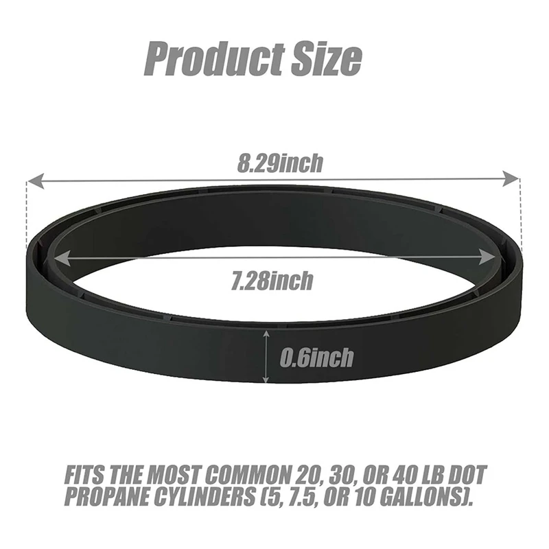 ساخن! فاصل واقي لخزان أسطوانة البروبان ، قاعدة حلقة ، أسطوانة بروبان ، تناسبها 20-40Lb ، 5-10 غالونات ، أسطوانات بروبان ، 2