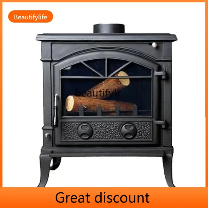 

A503 Камин настоящий огонь, горящий дерево, зимнее отопление, сельский самопроизводленный дом, вилла, европейский чугунный бытовой независимый жар